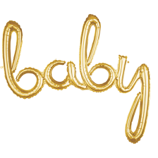 SCRIPT PHRASE BABY GOLD
